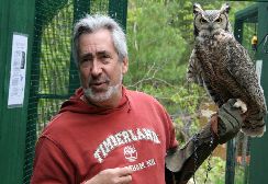 Great Horned Owl "Utah" with Steve